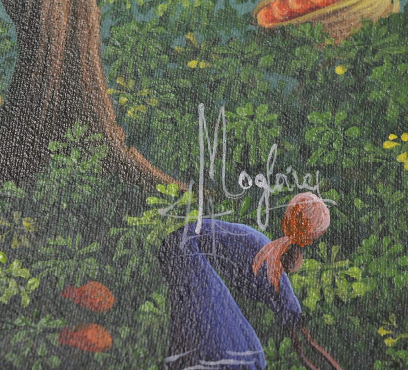 Haitian Landscape of Women Gathering Fruit, photo 3 of 8