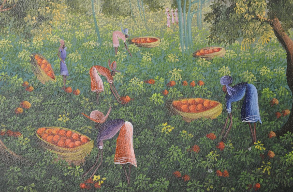 Haitian Landscape of Women Gathering Fruit, photo 4 of 8