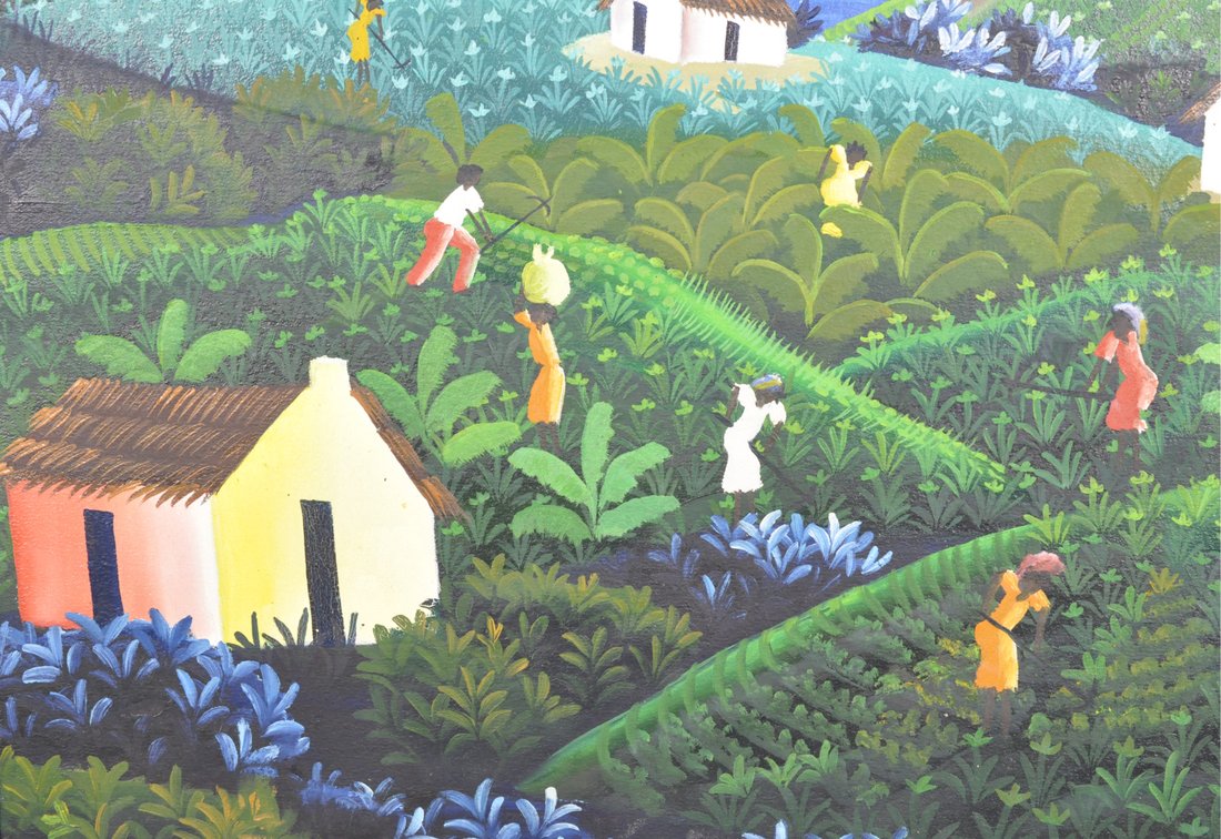 Janet Sanon, Haitian Village Scene, photo 5 of 10