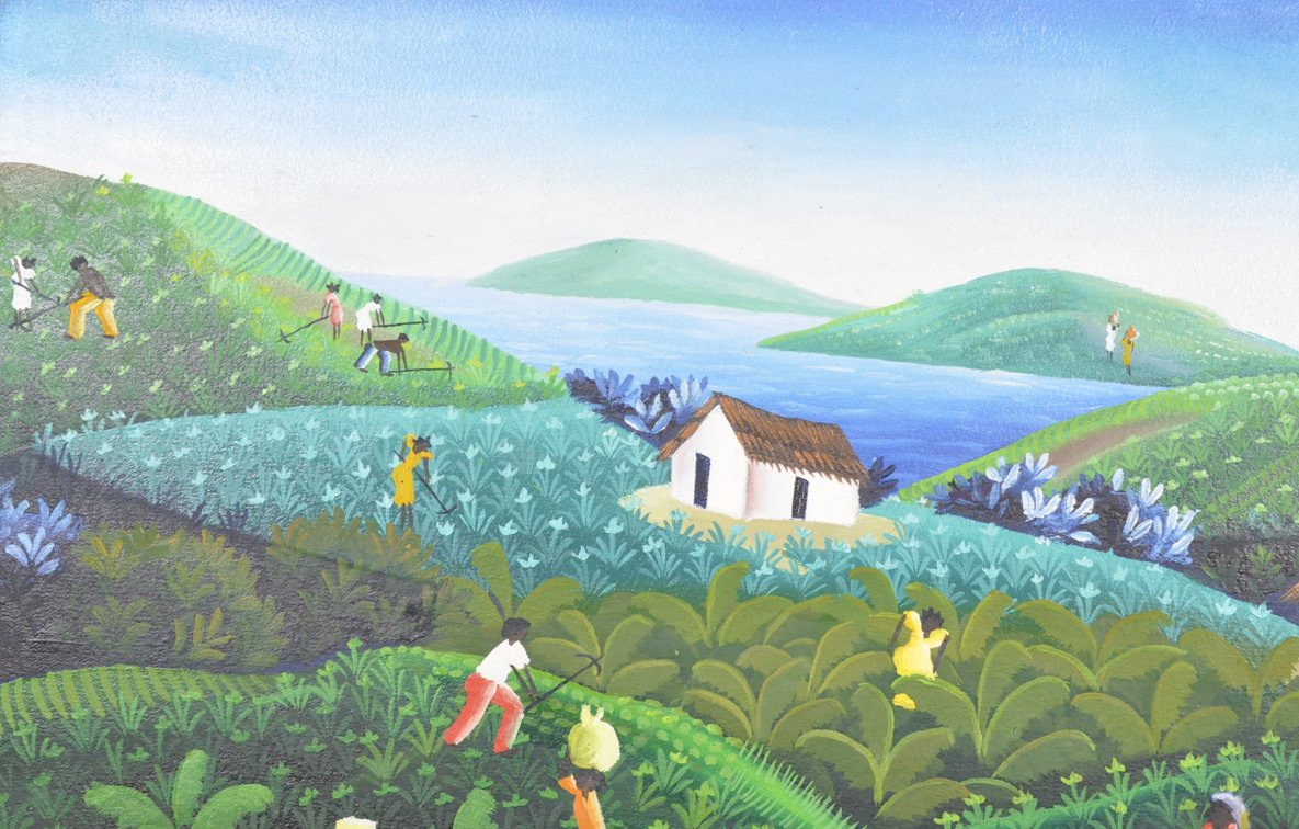 Janet Sanon, Haitian Village Scene, photo 7 of 10