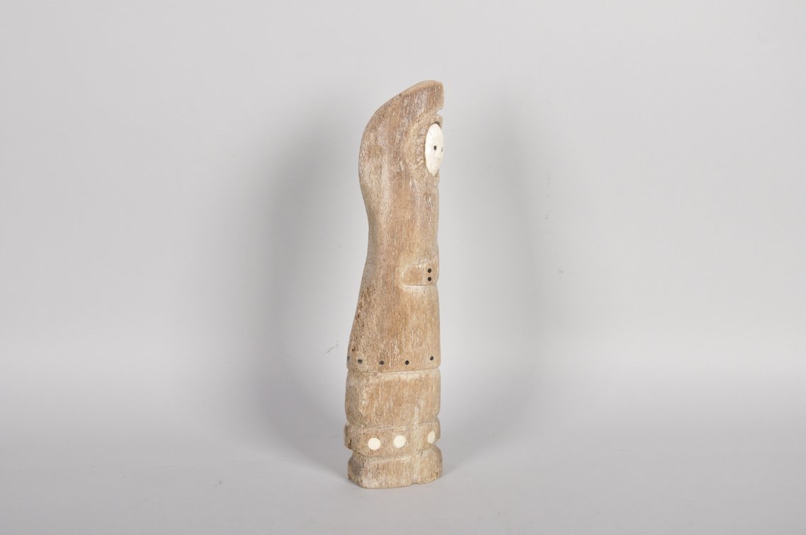 Inuit Whale Bone Carved Eskimo Sculpture, photo 12 of 12