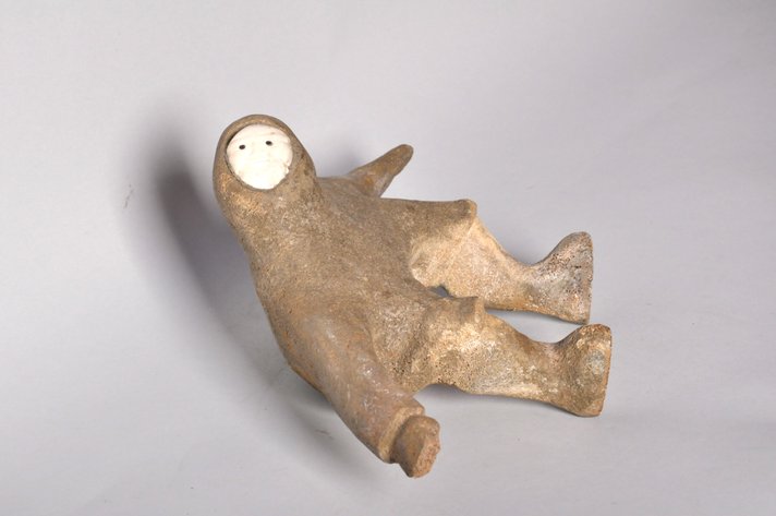 Inuit Whale Bone Carved Eskimo Sculpture