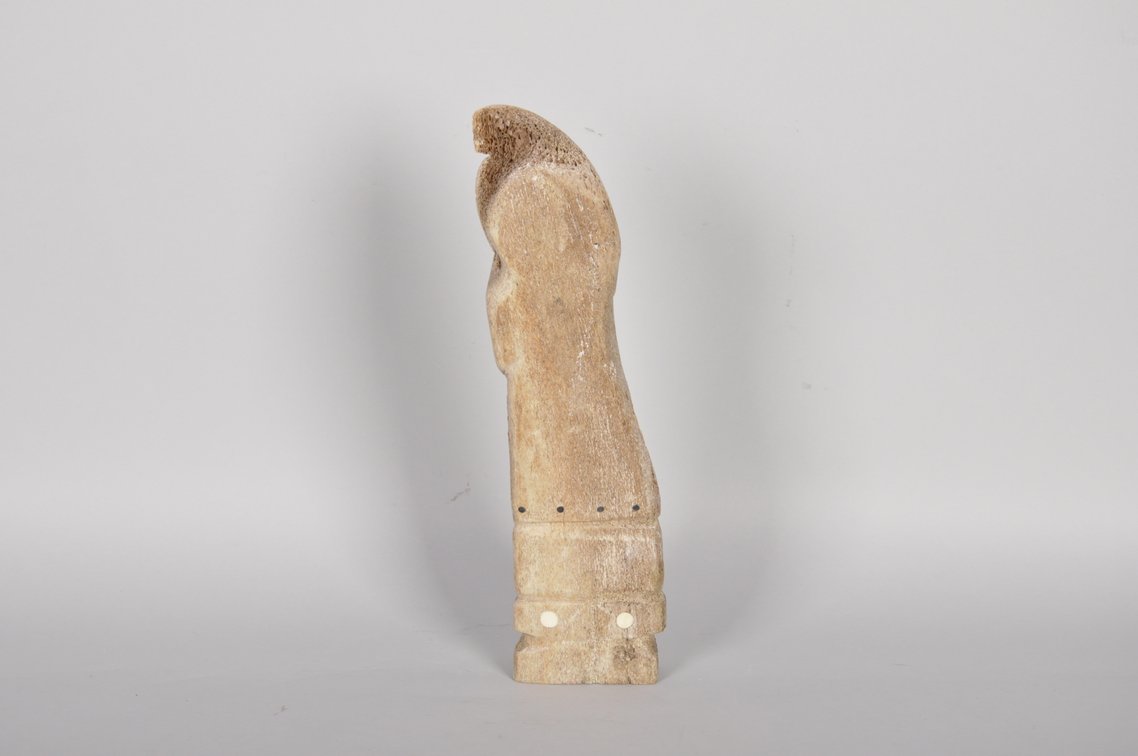 Inuit Whale Bone Carved Eskimo Sculpture, photo 9 of 12
