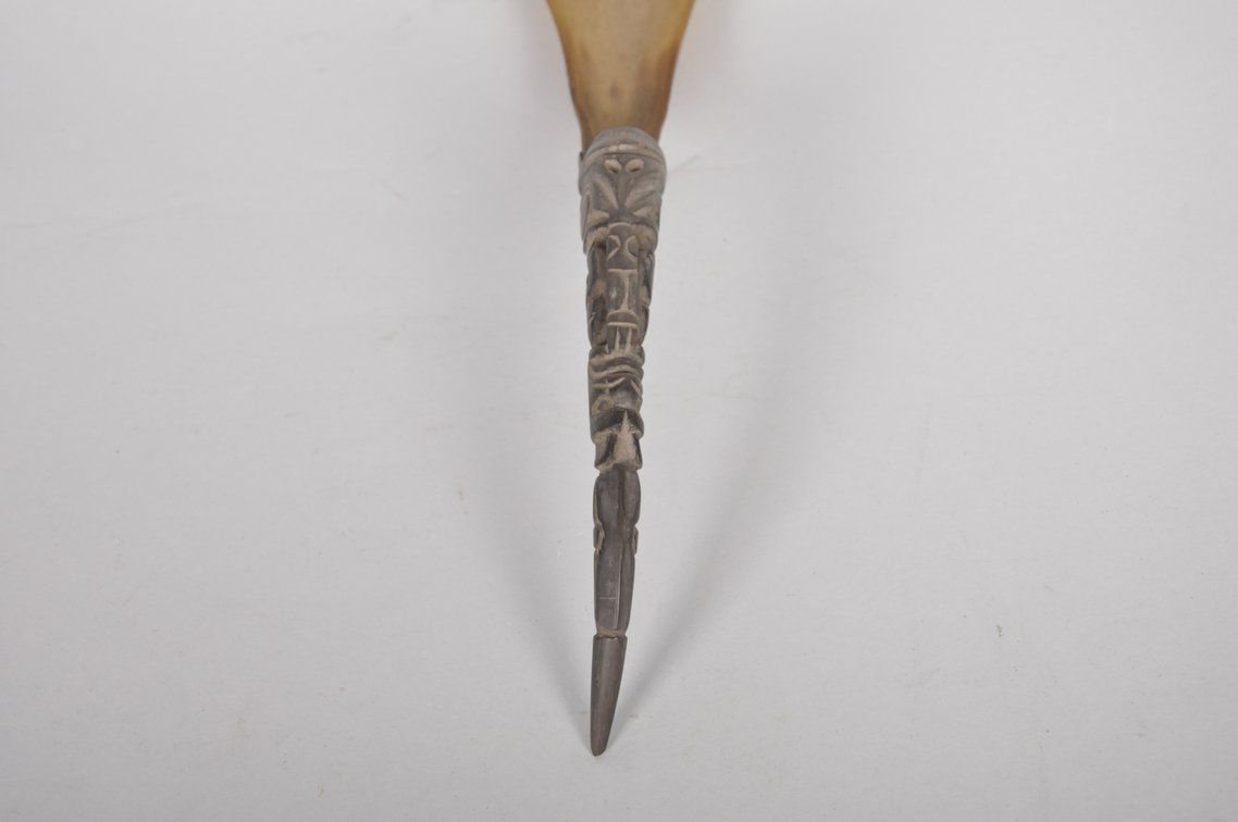 Antique Pacific Northwest Coast Horn Spoon, photo 6 of 7