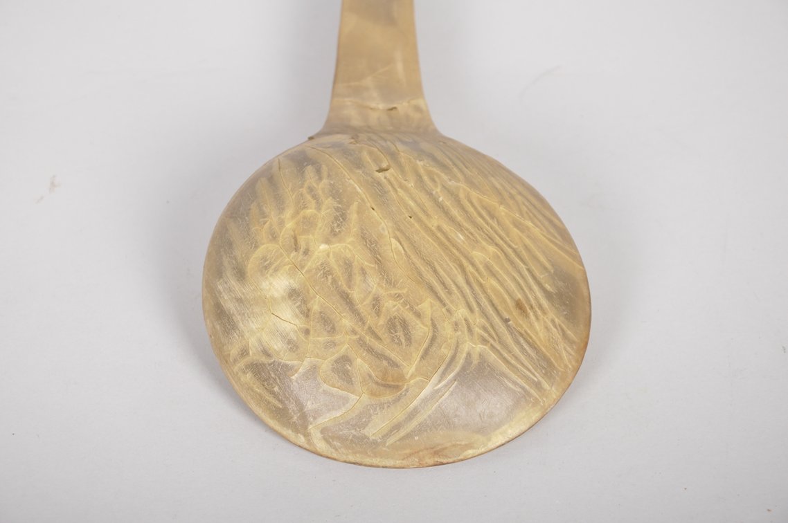 Native American Horn Carved Spoon, photo 5 of 7