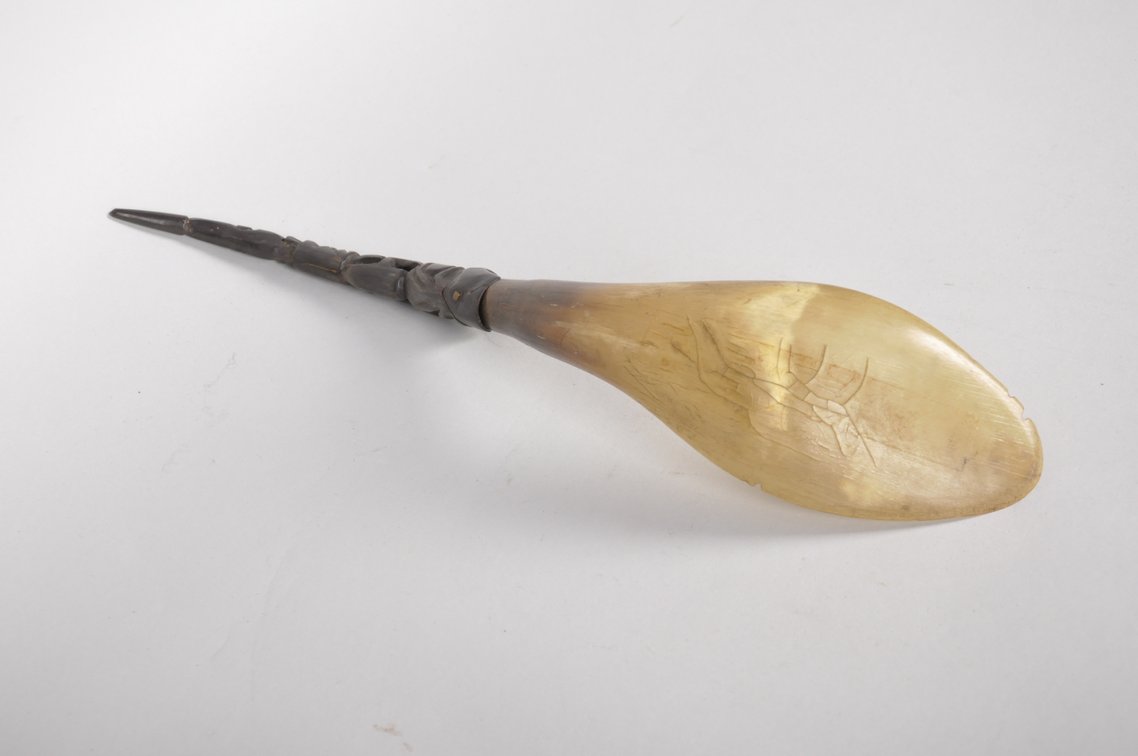 Antique Pacific Northwest Coast Horn Spoon, photo 7 of 7