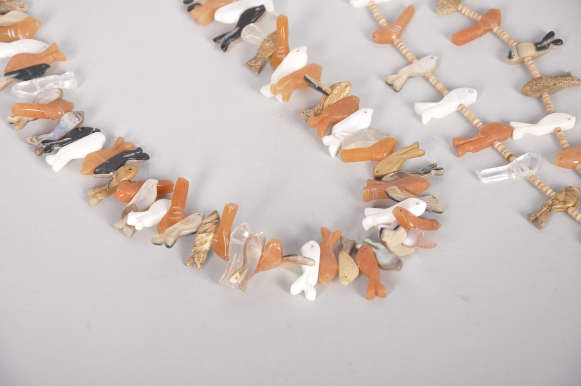 Buffalo Teeth, Beaded, and Stone Necklaces, photo 5 of 8