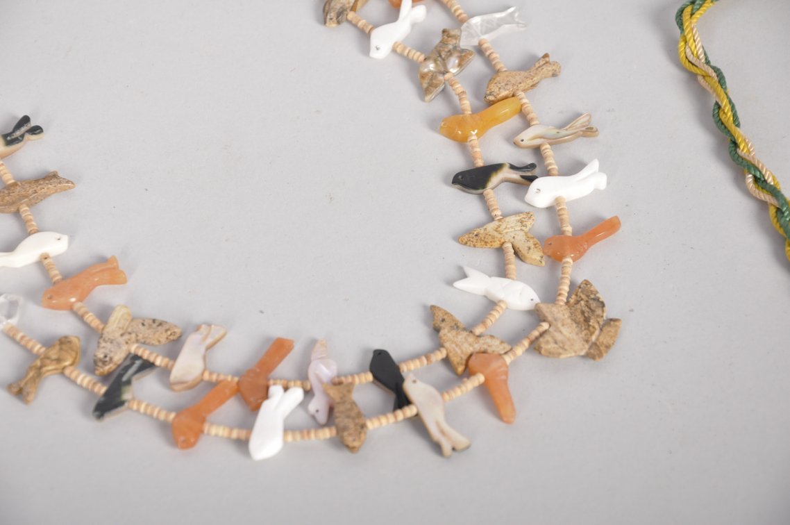 Buffalo Teeth, Beaded, and Stone Necklaces, photo 6 of 8