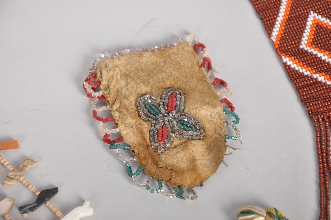 Buffalo Teeth, Beaded, and Stone Necklaces, photo 7 of 8