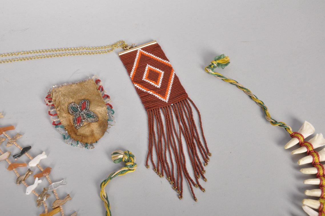 Buffalo Teeth, Beaded, and Stone Necklaces, photo 8 of 8