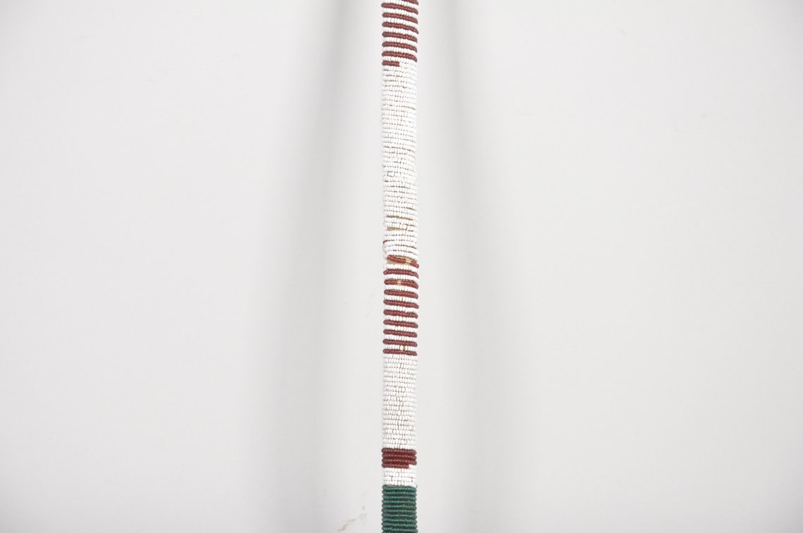20th century Native American Plains Natives Beaded Horn Club, photo 6 of 9