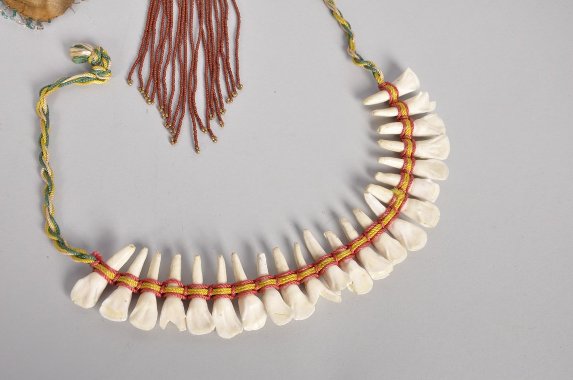 Buffalo Teeth, Beaded, and Stone Necklaces, photo 3 of 8