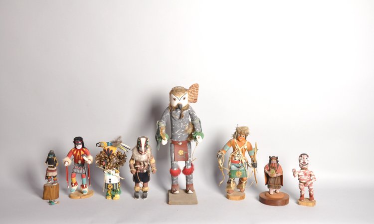 Group of Eight Kachina Dolls