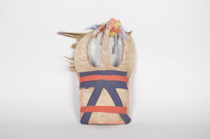 Cloth and Natural Fibers African Mask