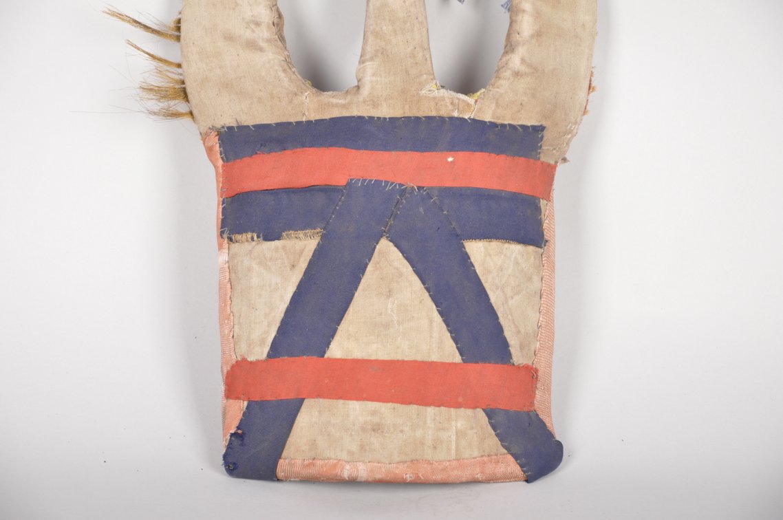 Cloth and Natural Fibers African Mask, photo 3 of 6