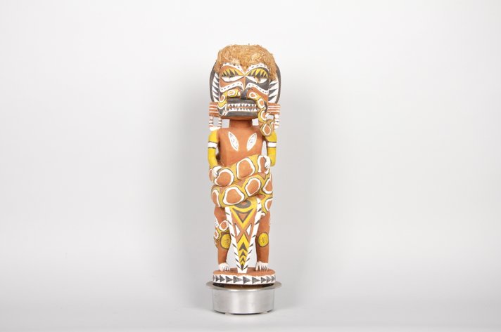 Malangan Ancestral Wood Carving Figure Statue