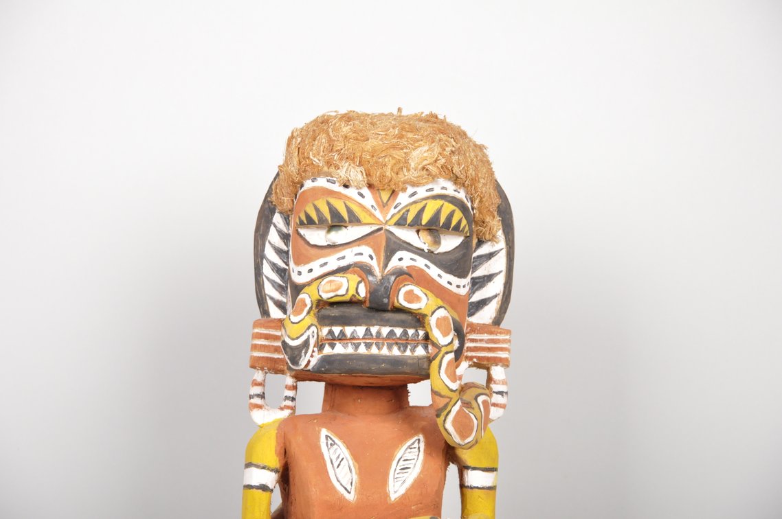 Malangan Ancestral Wood Carving Figure Statue, photo 2 of 8