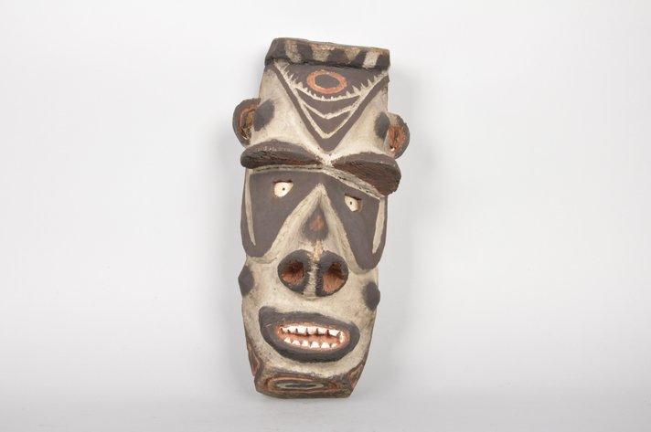 Papua New Guinea Kovave Wooden Painted Spirit Mask
