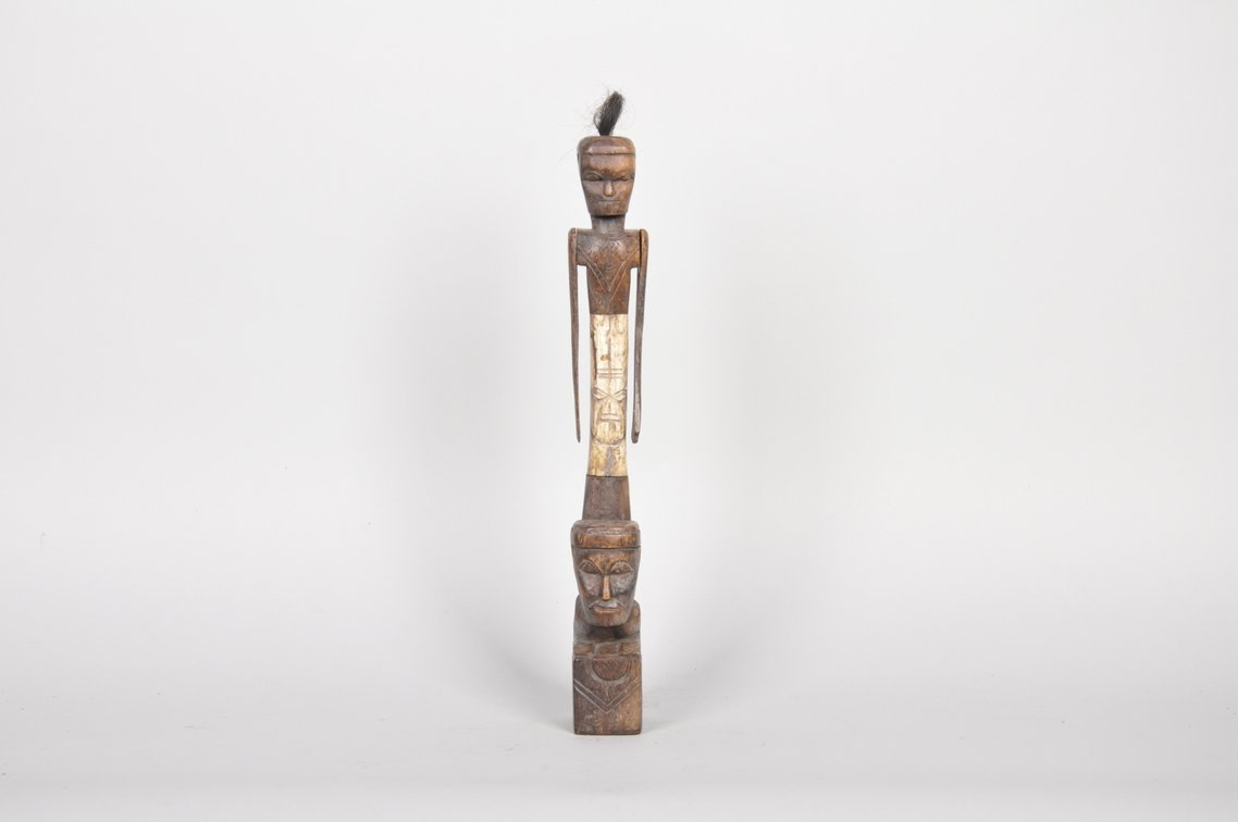 Lombok Island Wooden Bone Carved Articulated Figure, photo 3 of 7