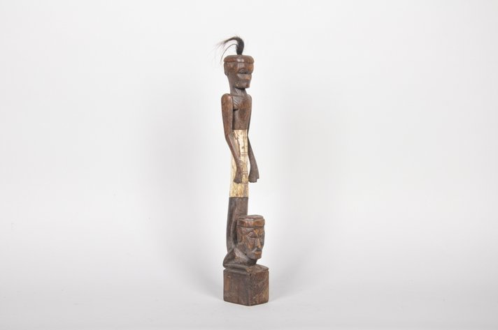 Lombok Island Wooden Bone Carved Articulated Figure