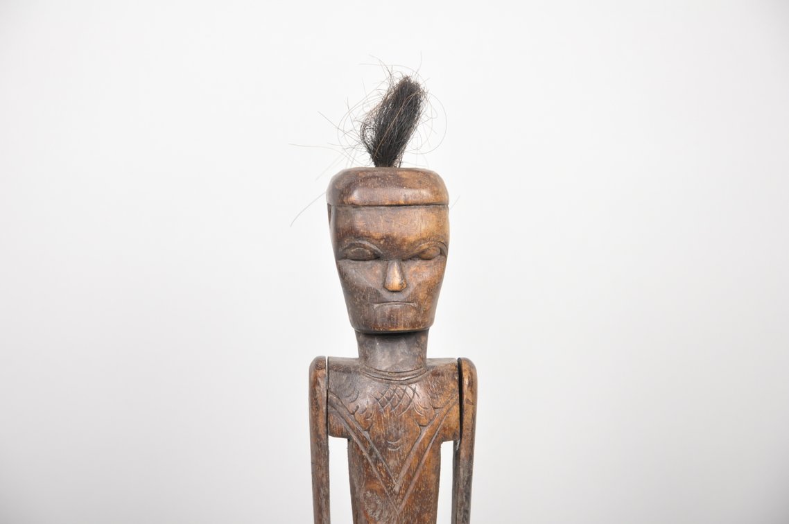 Lombok Island Wooden Bone Carved Articulated Figure, photo 4 of 7