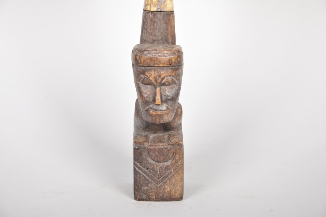 Lombok Island Wooden Bone Carved Articulated Figure, photo 6 of 7