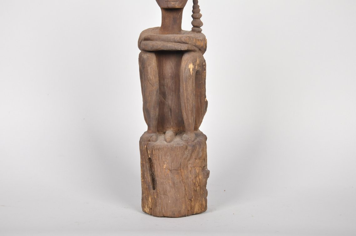 Leti Island in the Maluku Islands Seated Male Figure, photo 6 of 7