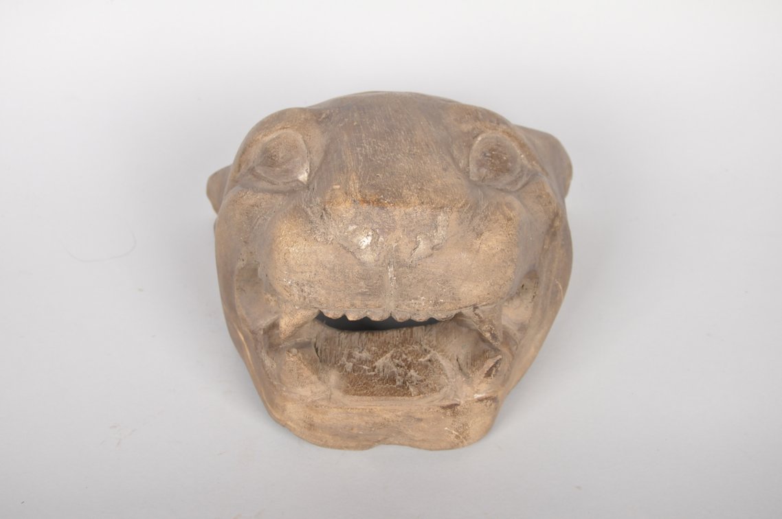 Carved Wooden Jaguar Mexican Mask, photo 2 of 7