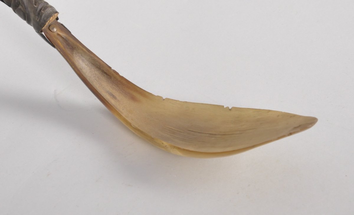 Antique Pacific Northwest Coast Horn Spoon, photo 4 of 7