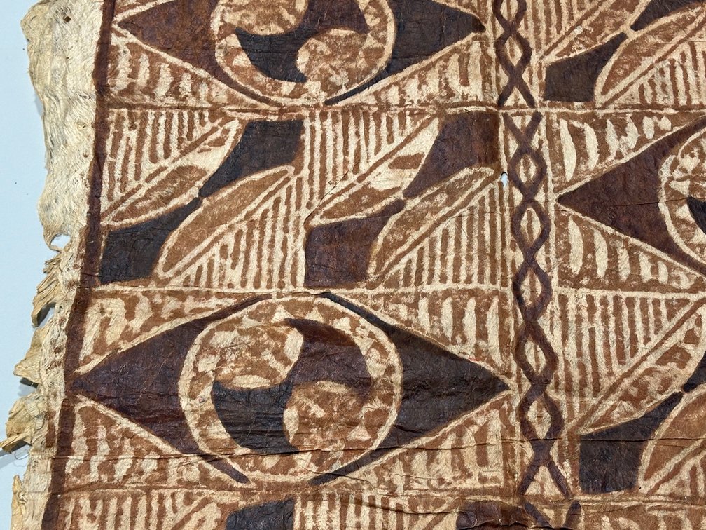 Pacific Islands Tapa Bark Cloth, photo 5 of 10