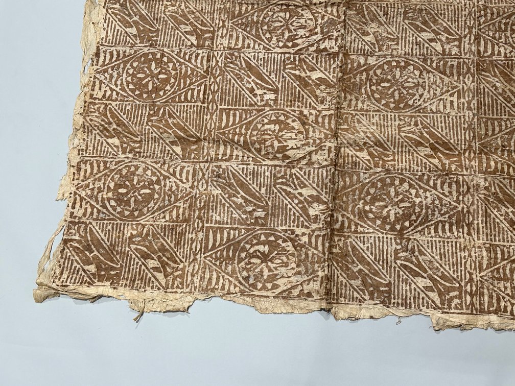 Pacific Islands Tapa Bark Cloth, photo 8 of 10