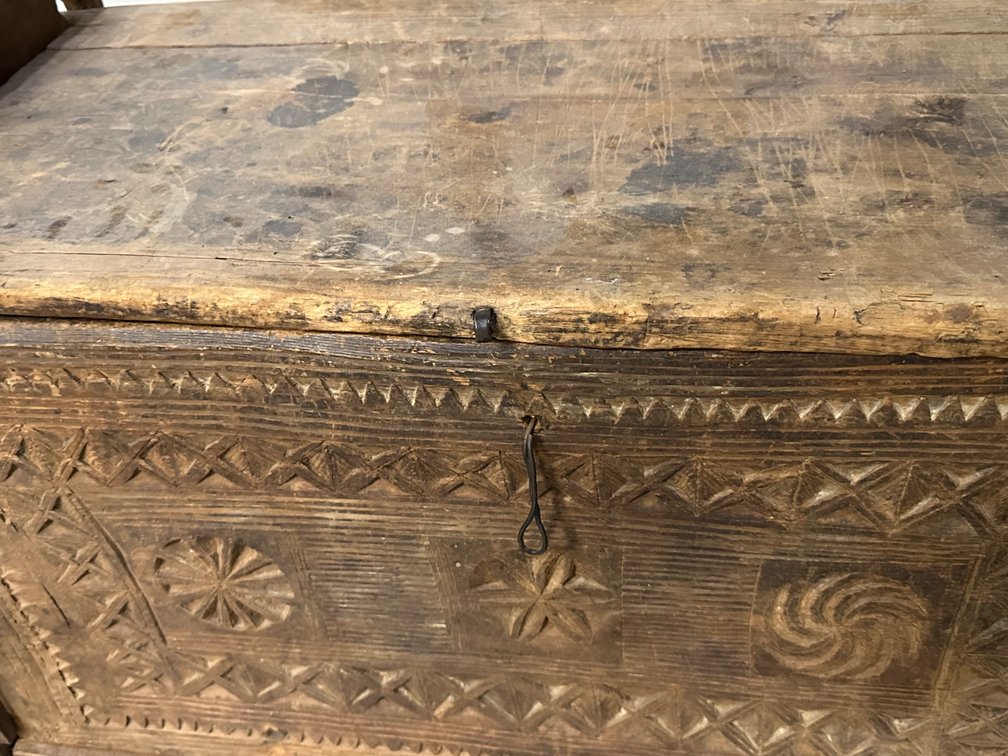 Middle Eastern Carved Wooden Chest, photo 4 of 16