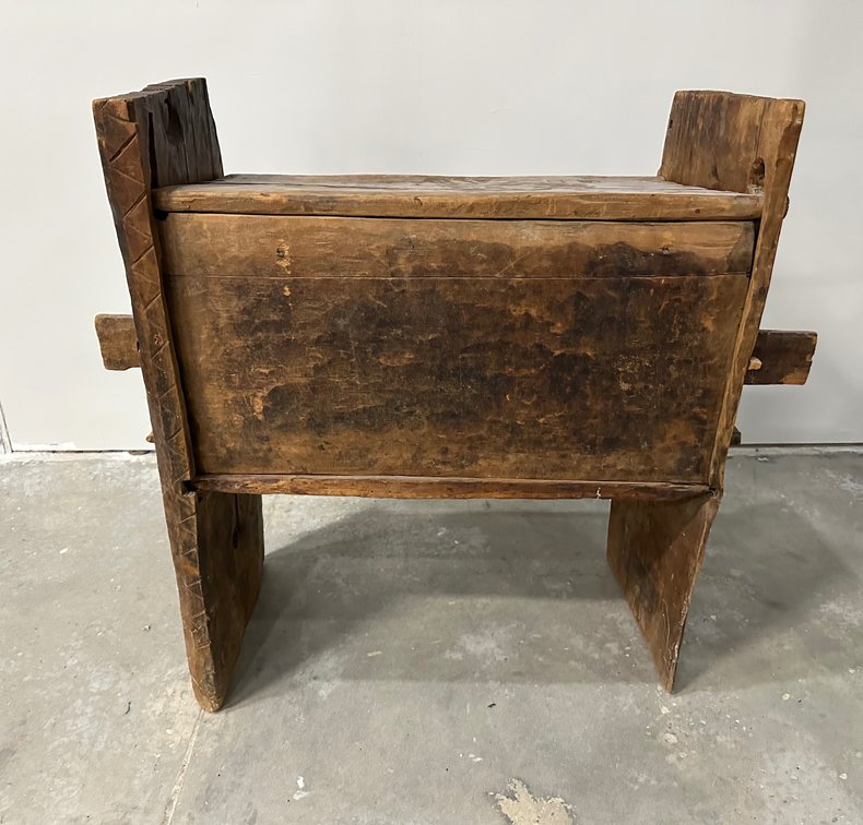 Middle Eastern Carved Wooden Chest, photo 12 of 16