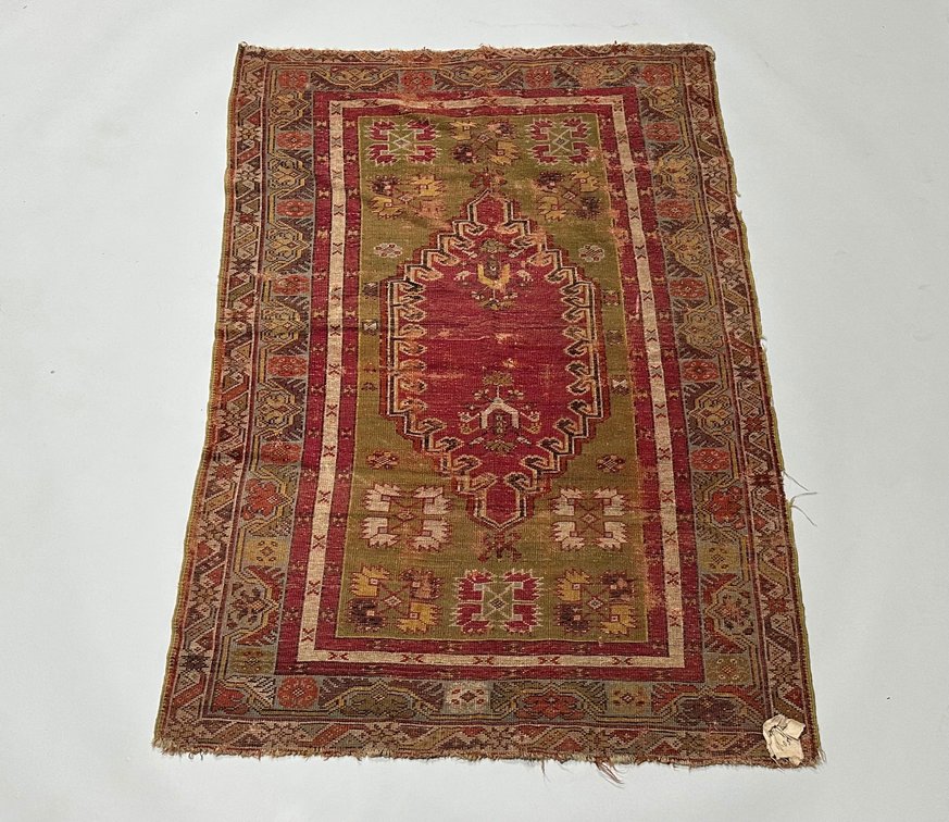 Anatolian Melas Wool Turkish Rug, 19th Century, photo 7 of 8