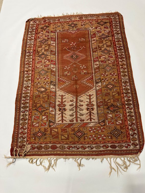 Turkish Melas Handwoven Wool Floor Rug, photo 5 of 8