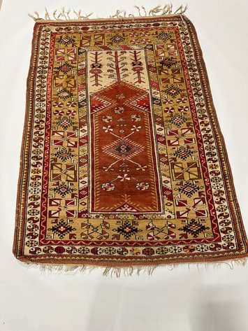 Turkish Melas Handwoven Wool Floor Rug