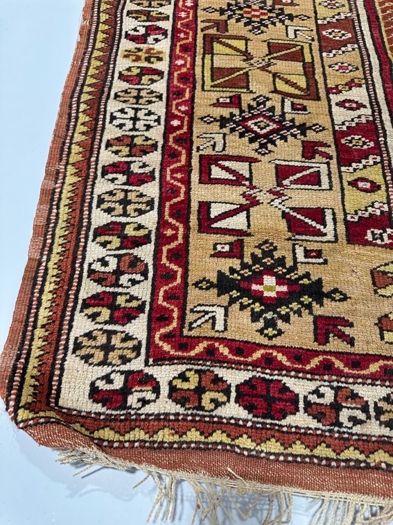 Turkish Melas Handwoven Wool Floor Rug, photo 4 of 8