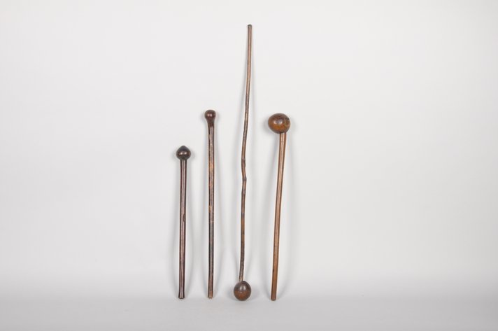 Four African War Knobkerrie Clubs