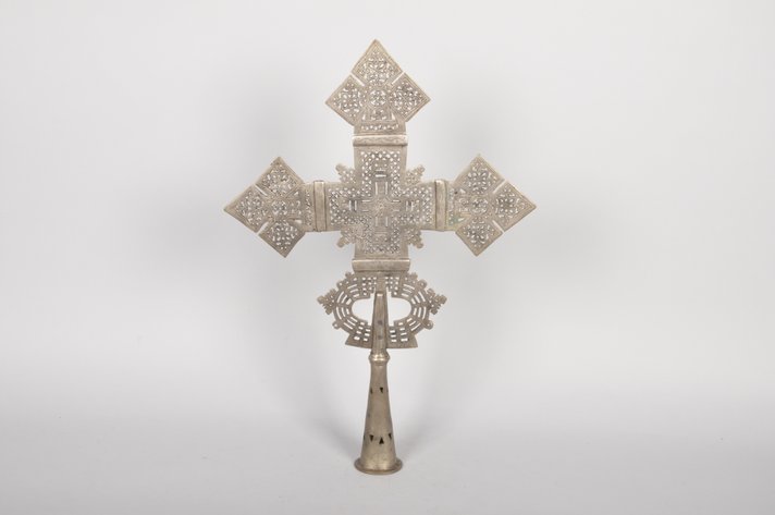North Ethiopian Coptic Processional Metal Cross