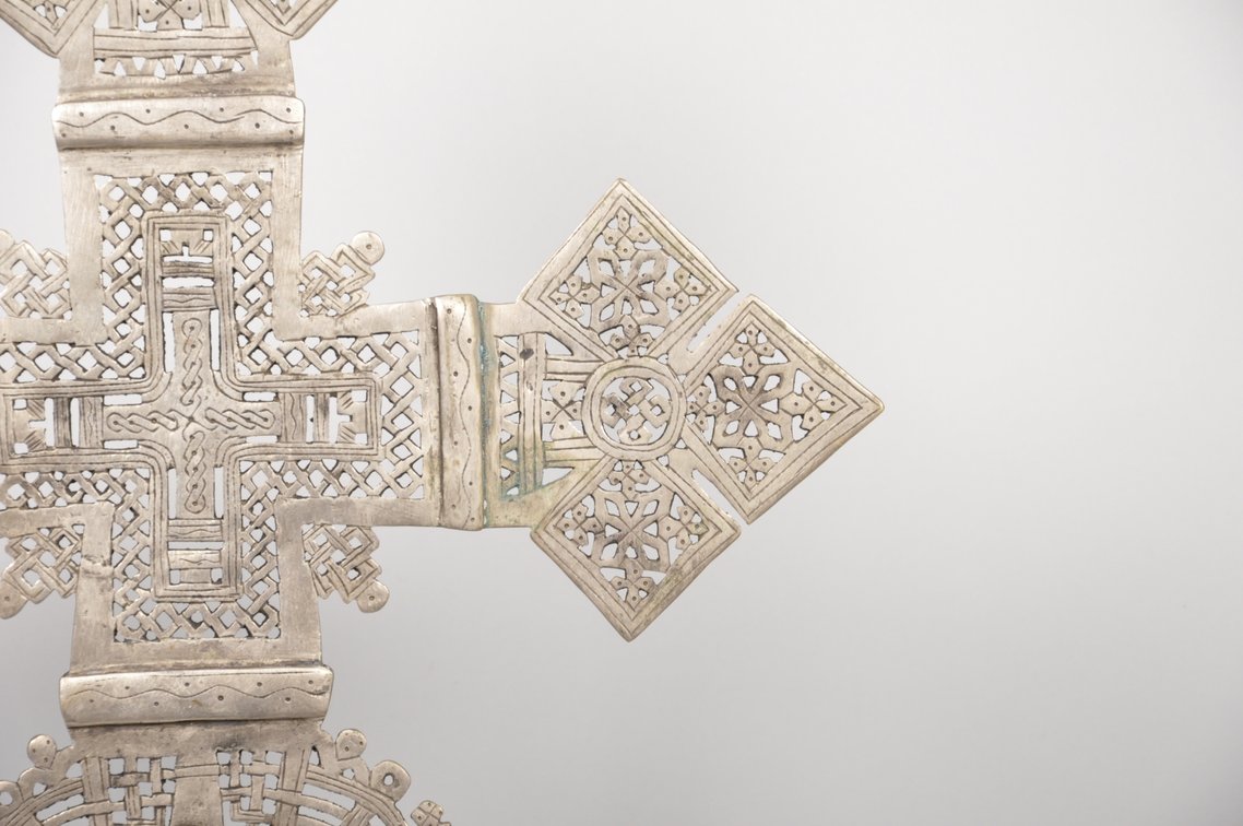 North Ethiopian Coptic Processional Metal Cross, photo 4 of 7