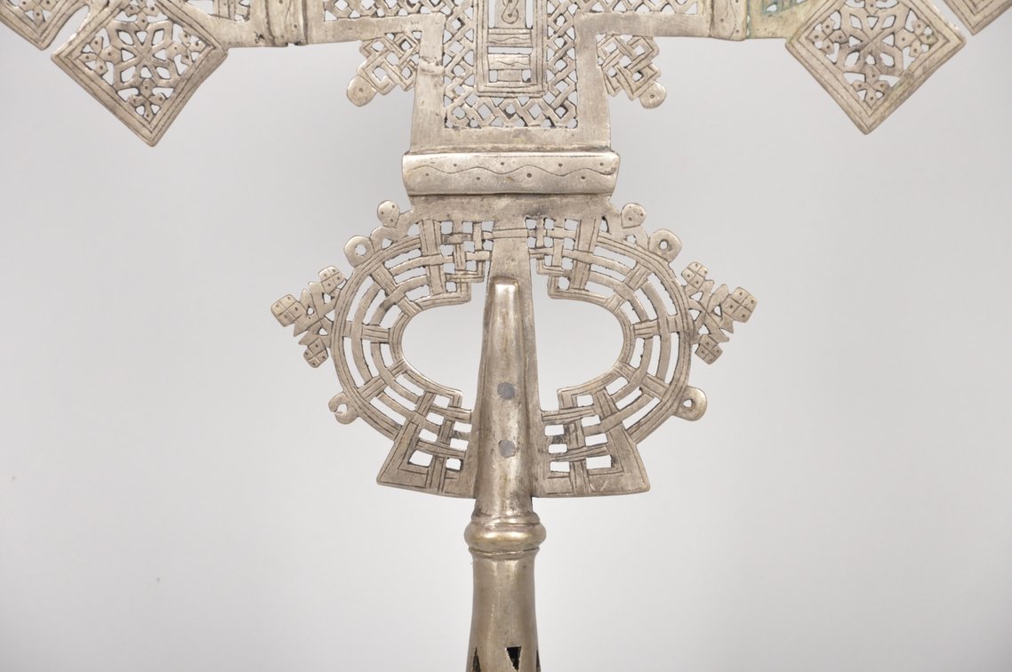 North Ethiopian Coptic Processional Metal Cross, photo 5 of 7