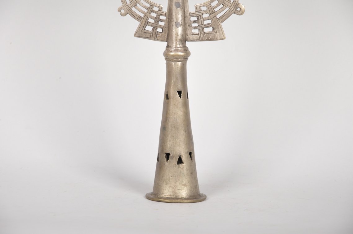 North Ethiopian Coptic Processional Metal Cross, photo 6 of 7