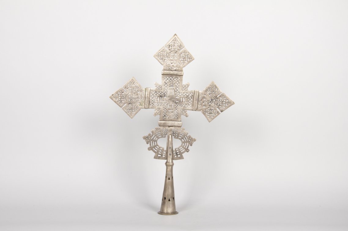 North Ethiopian Coptic Processional Metal Cross, photo 7 of 7