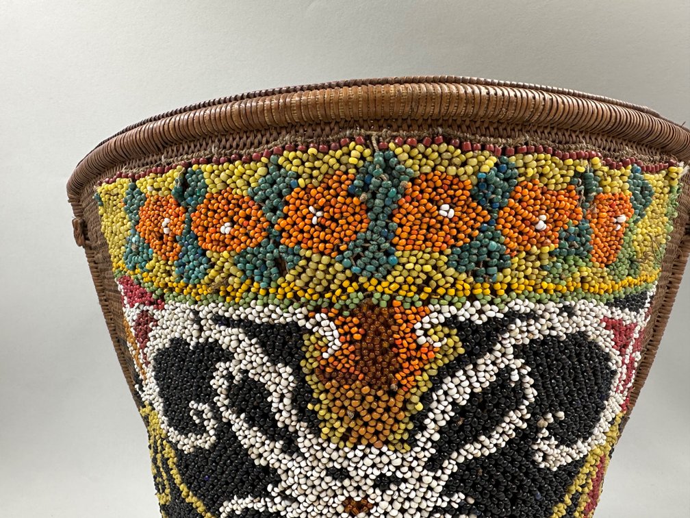 Kayan Dayak Beaded Baby Carrier Borneo, photo 3 of 11