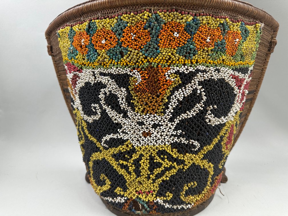 Kayan Dayak Beaded Baby Carrier Borneo, photo 2 of 11