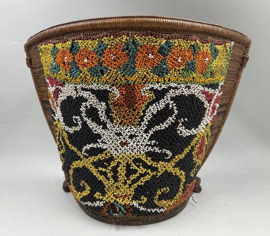 Kayan Dayak Beaded Baby Carrier Borneo