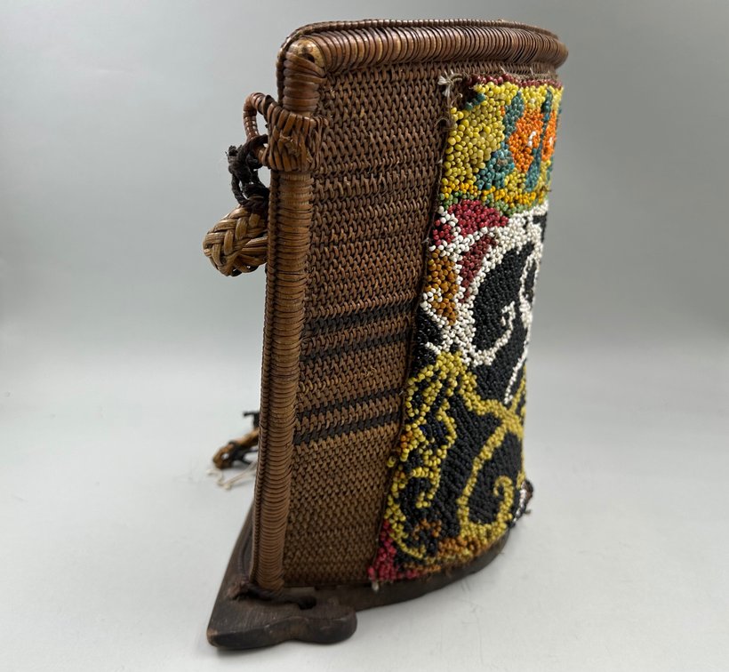 Kayan Dayak Beaded Baby Carrier Borneo, photo 9 of 11
