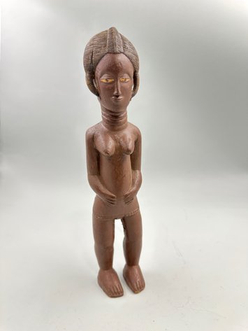 Old African Baule French Colonial Figure