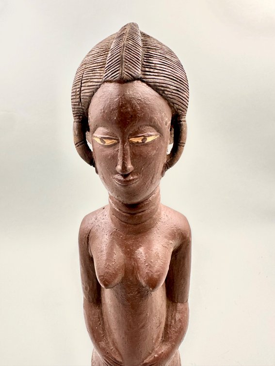 Old African Baule French Colonial Figure, photo 3 of 6