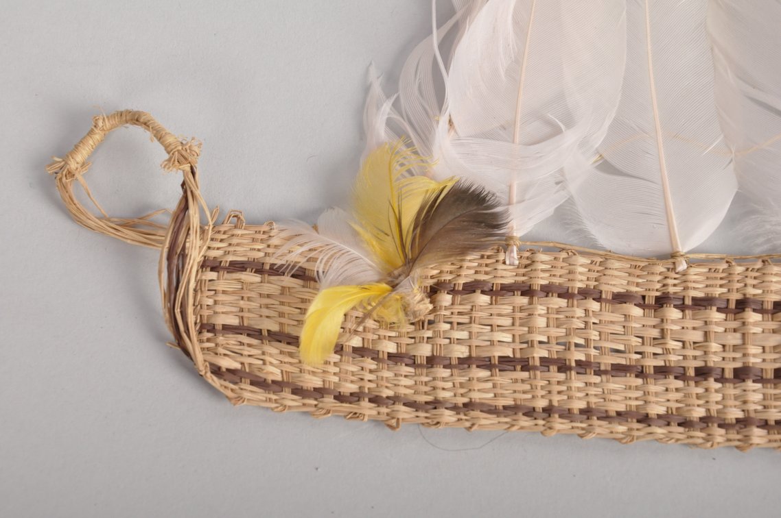 Amazonian Karaja Feather Headdress, photo 3 of 8